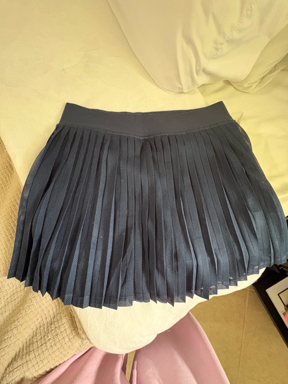 FP Movement by Free People Navy Pleated Mini Skirt